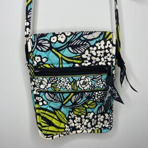 Vera Bradley Triple Zip Hipster Crossbody Bag Island Blooms Pattern Retired